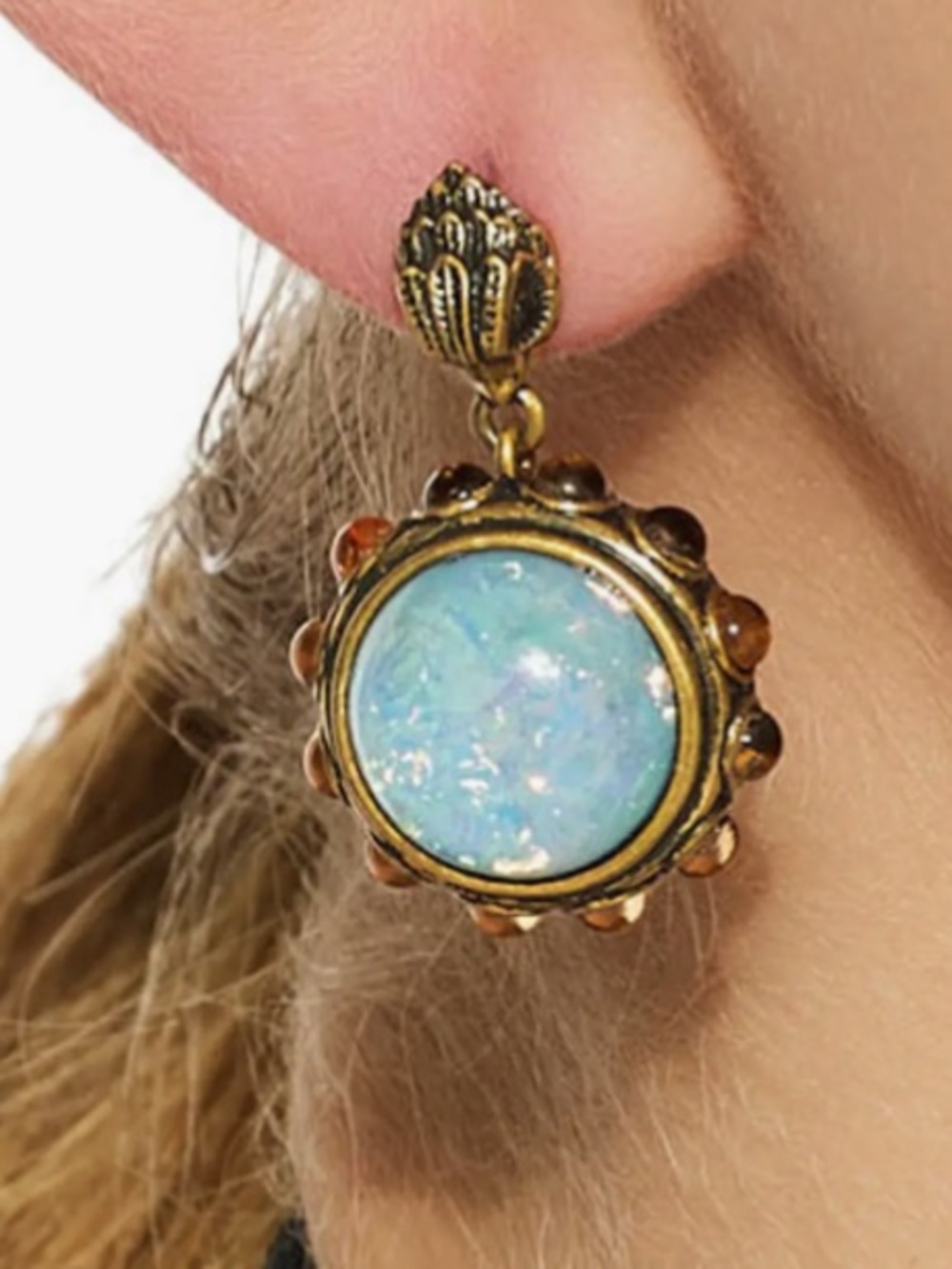 Kurt Geiger London  - Eagle Crystal Drop Earrings